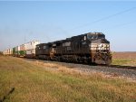 NS 9229  31Oct2011  SB approaching Watson Lane with Stacks 